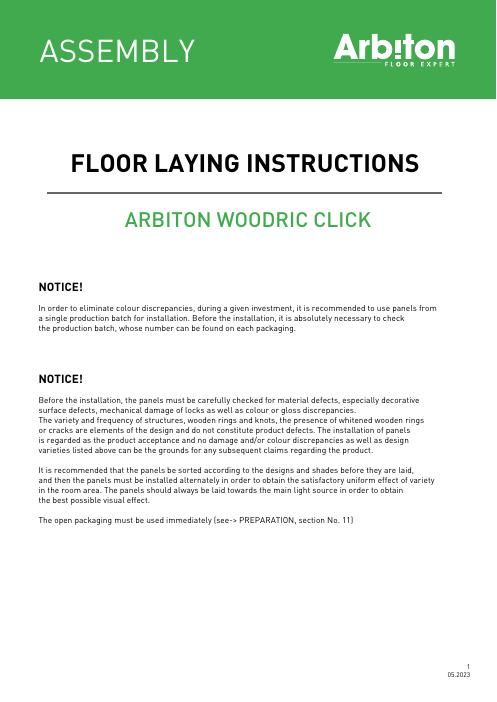 Installation instructions: Arbiton WOODRIC, WOODRIC EIR (EN)