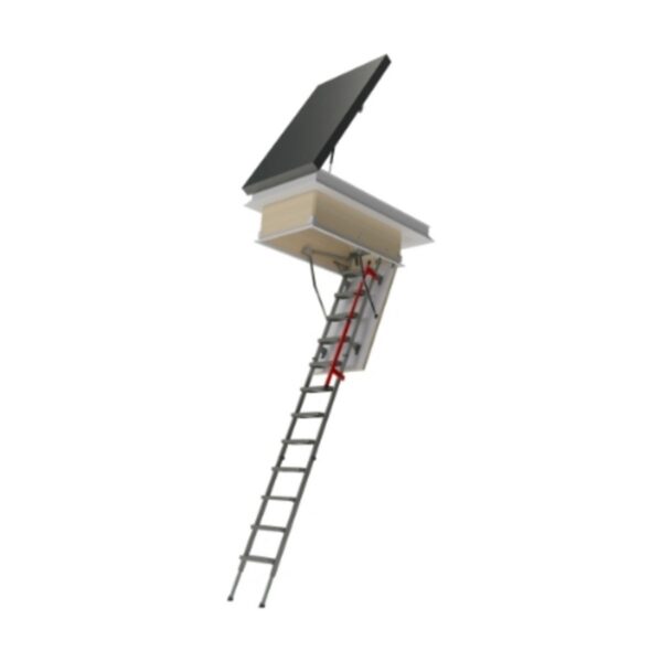 DRL flat roof access door with LML loft ladder